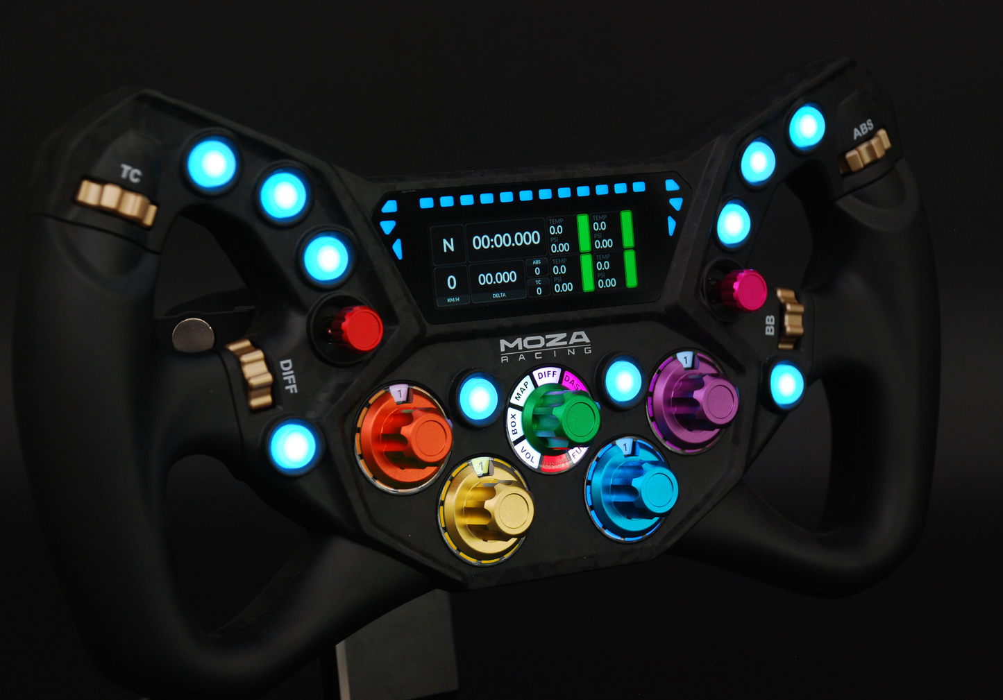 Anodized Aluminium Encoder Knobs for Moza KS Pro