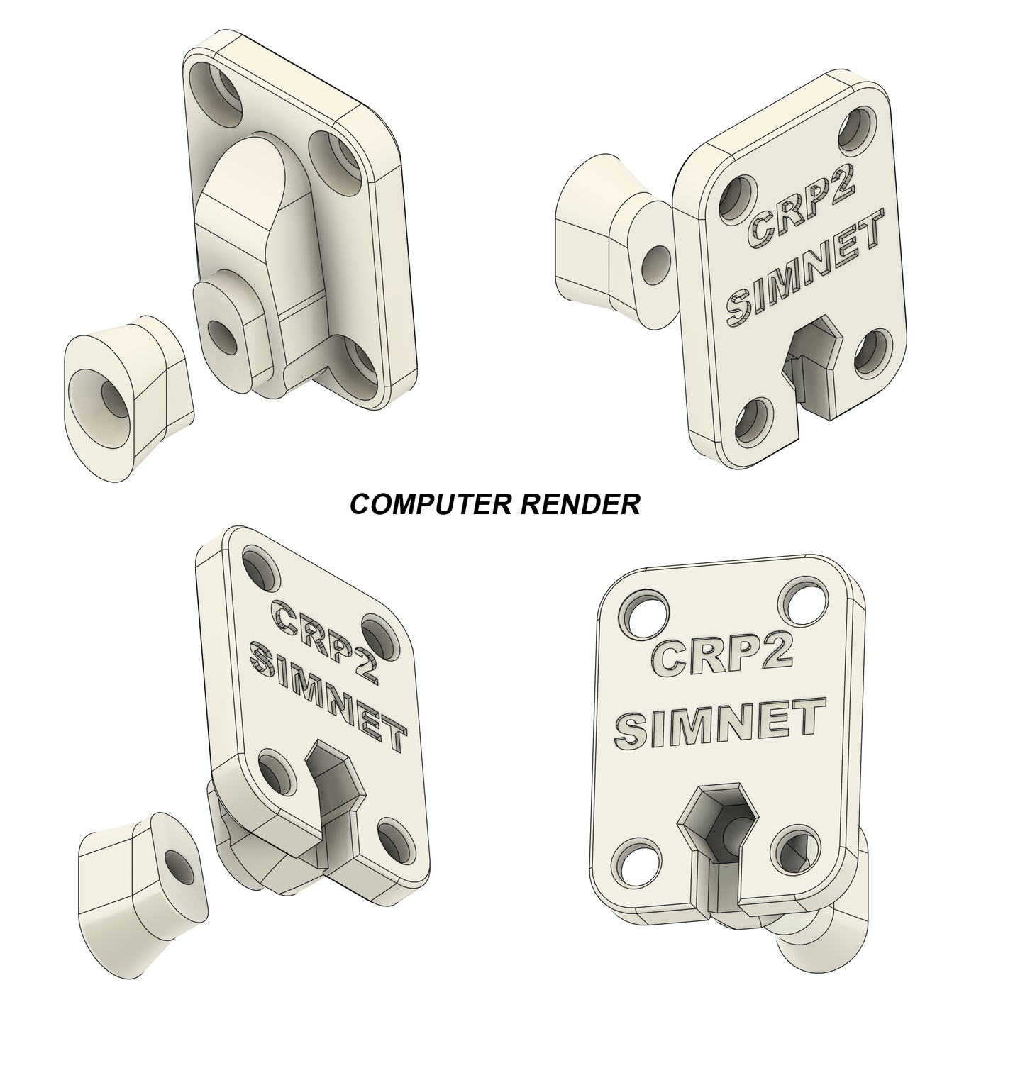 Moza CRP2 Mount for Simnet PTT HPM-L HPM-R Haptic Pedal Reactor