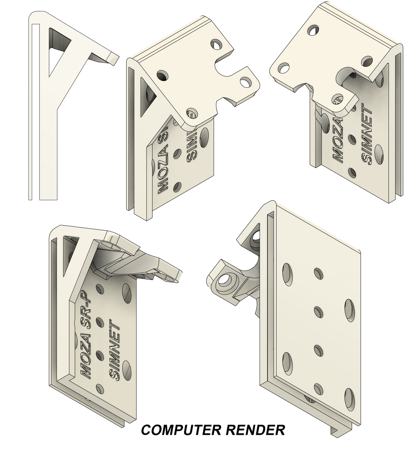 Moza SRP Mounts for Simnet PTT HPM-L HPM-R Haptic Pedal Reactors