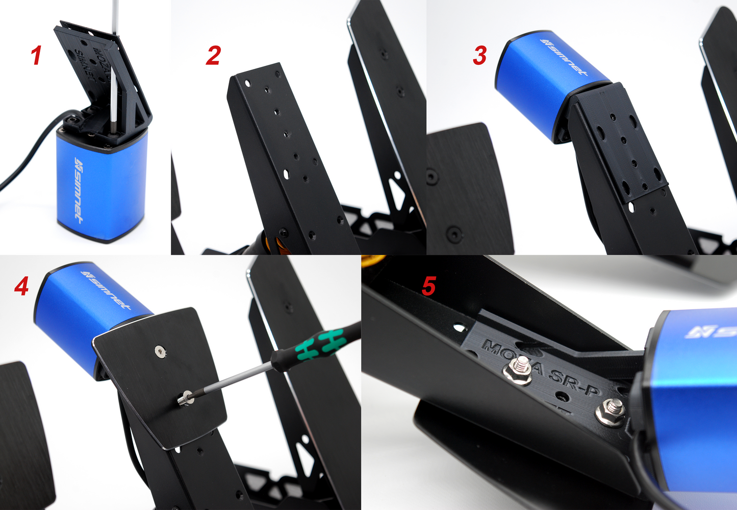 Moza SRP Mounts for Simnet PTT HPM-L HPM-R Haptic Pedal Reactors