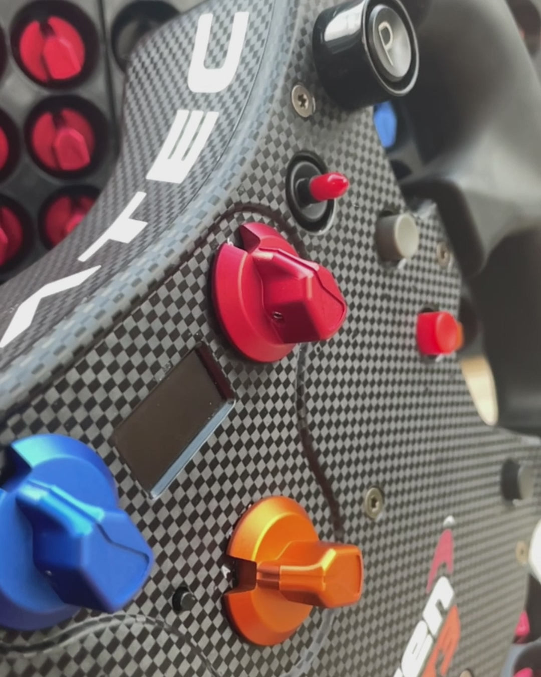 Anodized CNC Aluminium Encoder Knobs for Fanatec Mclaren GT3 Wheel