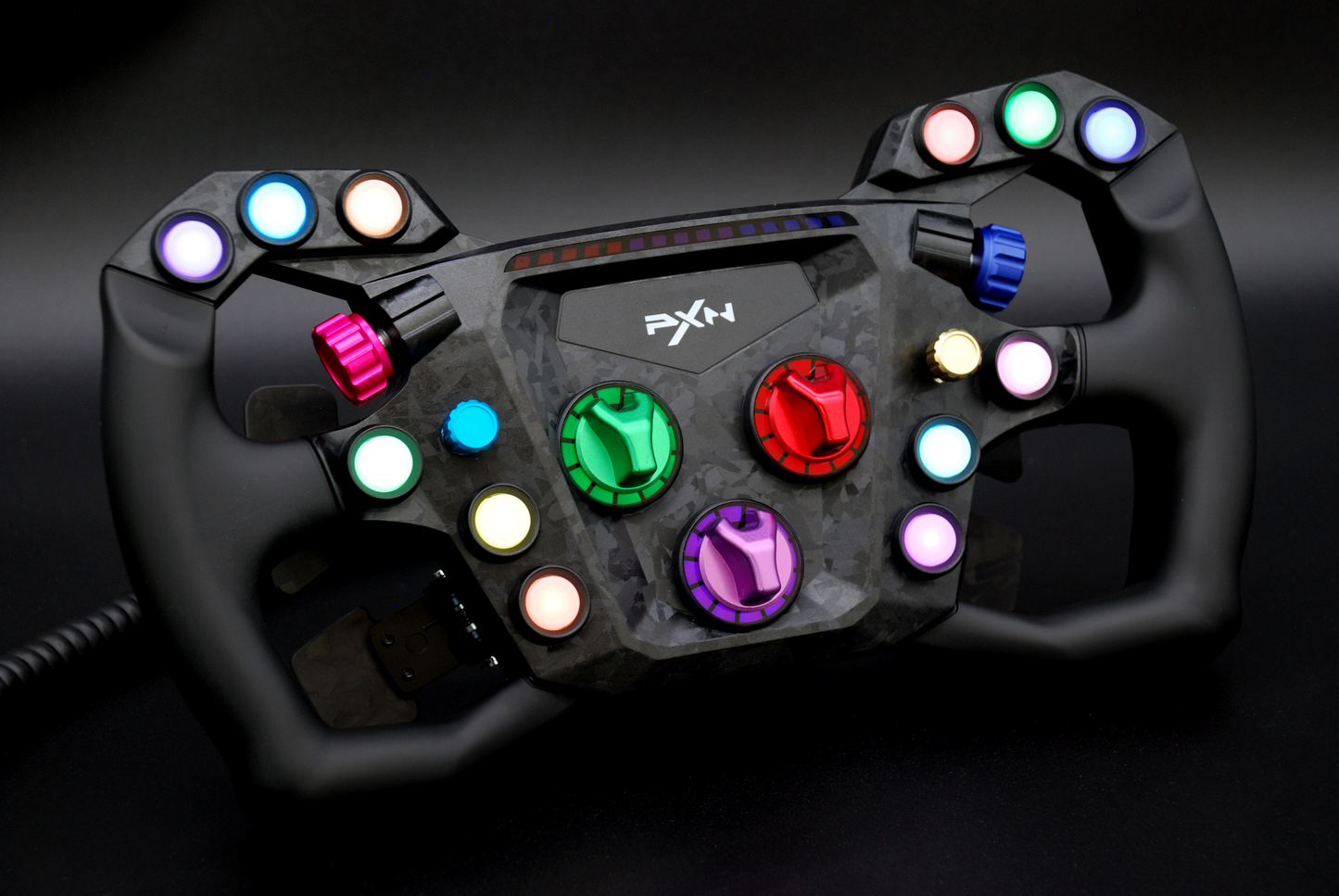 Anodized Aluminium Encoder Knobs for PXN GT ONE GT3 Steering Wheel