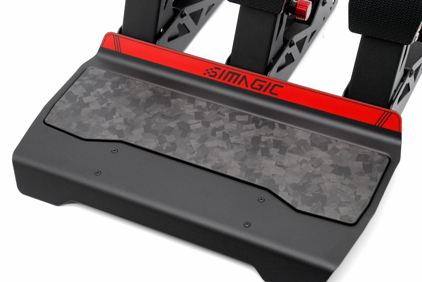 Carbon Fibre Foot Plate Heel Rest for Simagic P700 Sim Racing Pedals