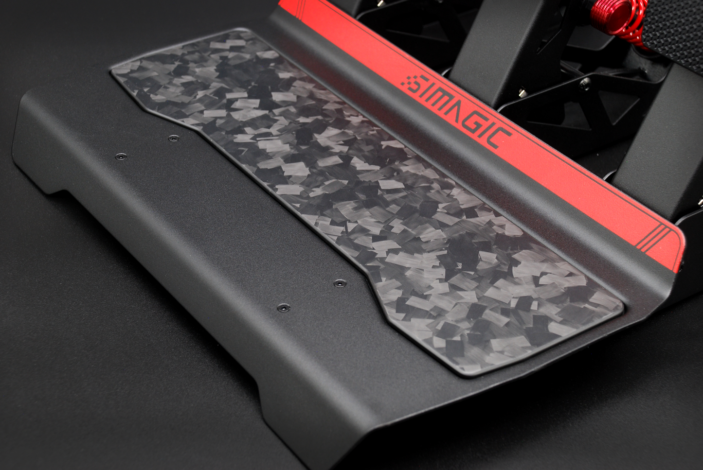 Carbon Fibre Foot Plate Heel Rest for Simagic P700 Sim Racing Pedals