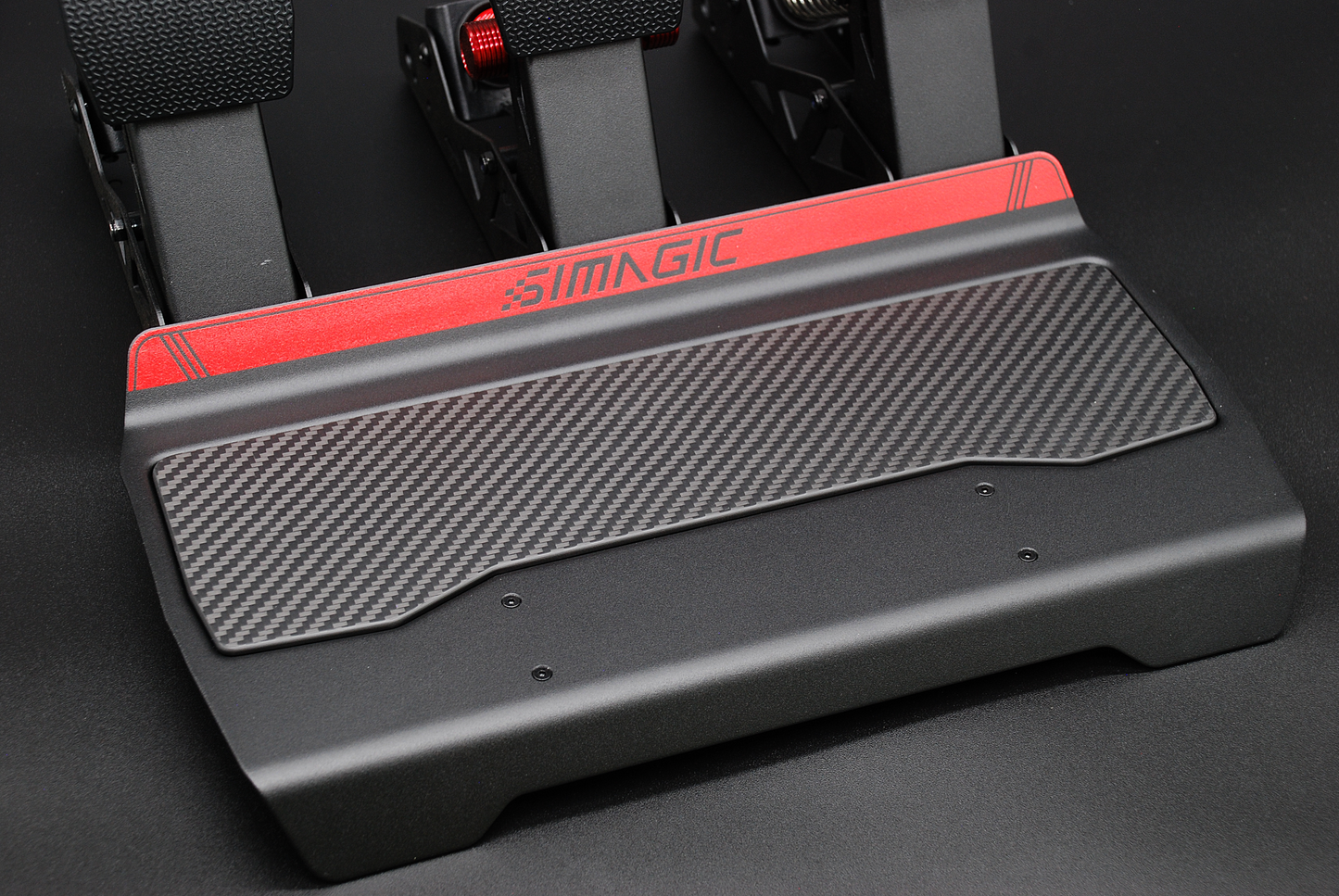 Carbon Fibre Foot Plate Heel Rest for Simagic P700 Sim Racing Pedals