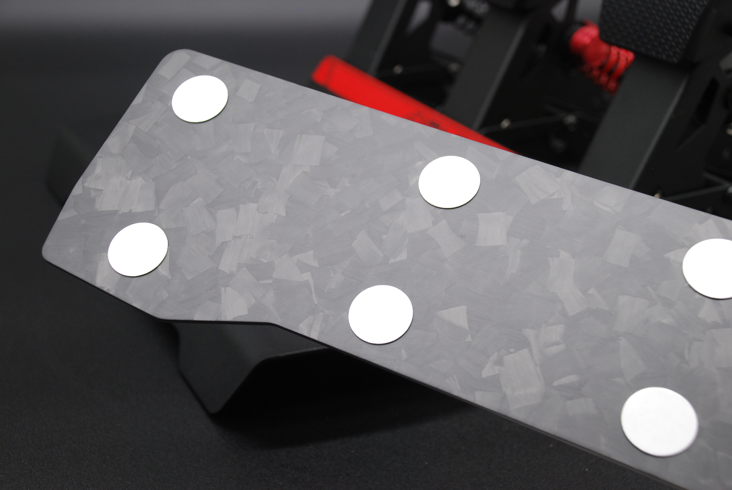 Carbon Fibre Foot Plate Heel Rest for Simagic P700 Sim Racing Pedals