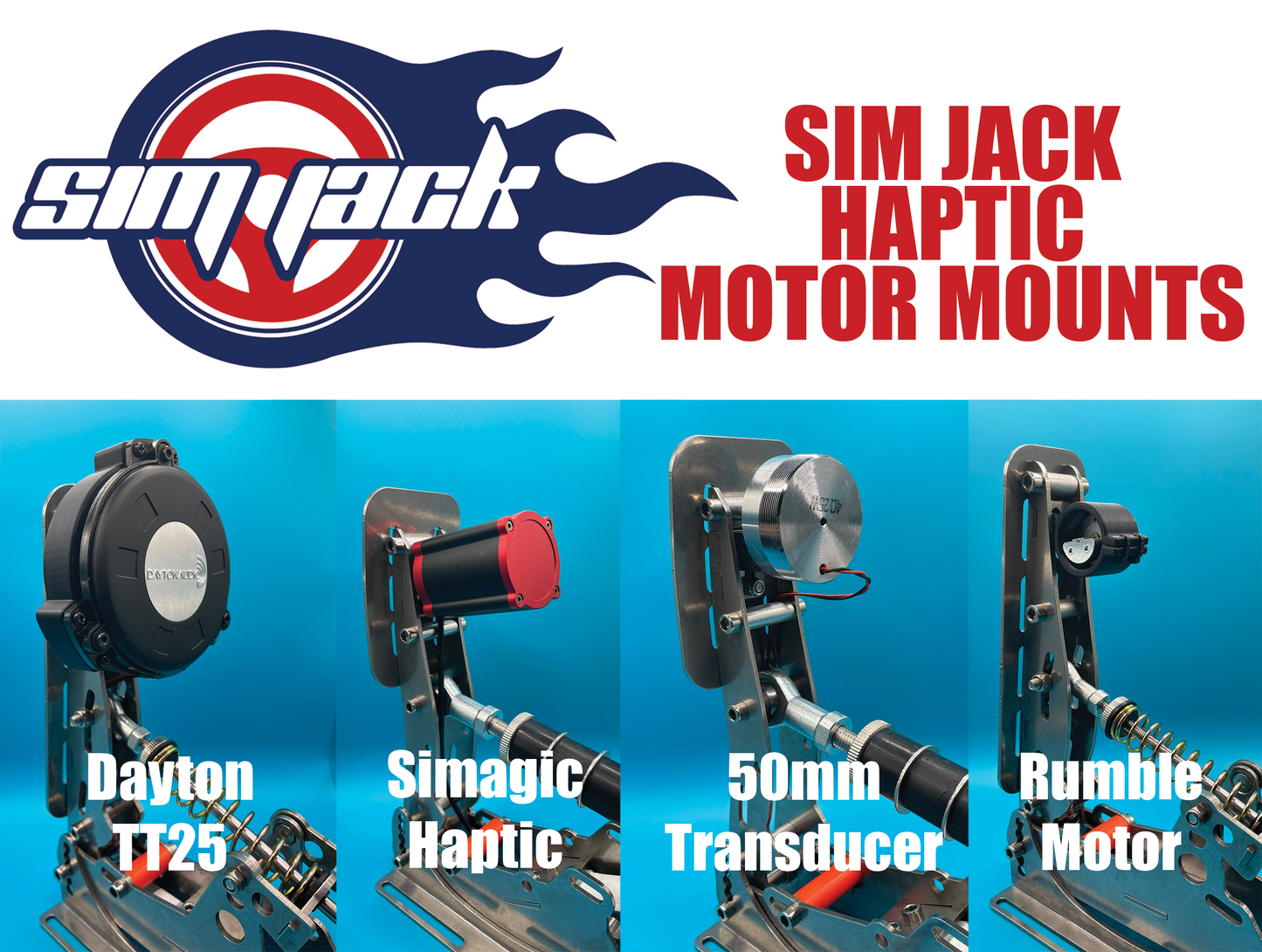 SimJack Pro Haptic / Rumble/ Bass Shaker Mounts Sim Jack