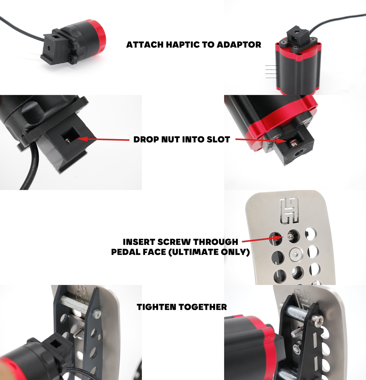 SIMAGIC P-HPR (and P-HPR GT) Haptic Pedal Reactor Mount For Heusinkveld Sprint & Ultimate+ Pedals P1000 P2000