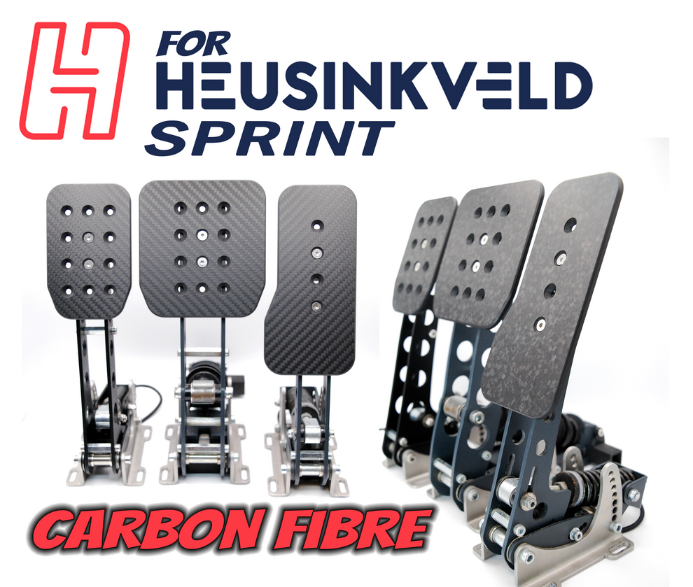 Heusinkveld Sprint Carbon Fibre Pedal Faces – SimRaceMods