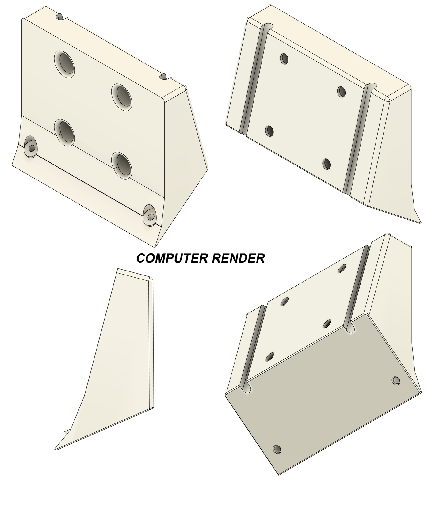 Stream Deck + Plus Profile and Wall Mount 15 Degree Tilt