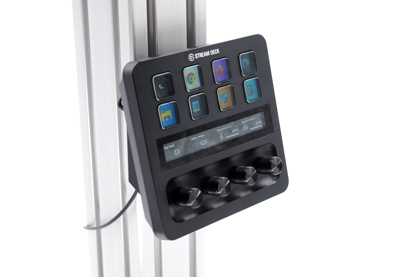 Stream Deck + Plus Profile and Wall Mount 15 Degree Tilt