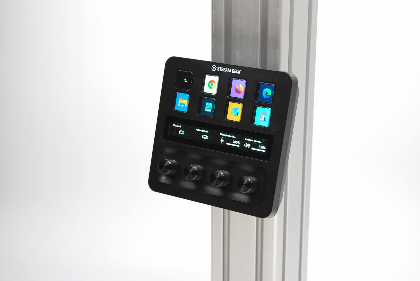 Stream Deck + Plus Profile and Wall Mount 15 Degree Tilt