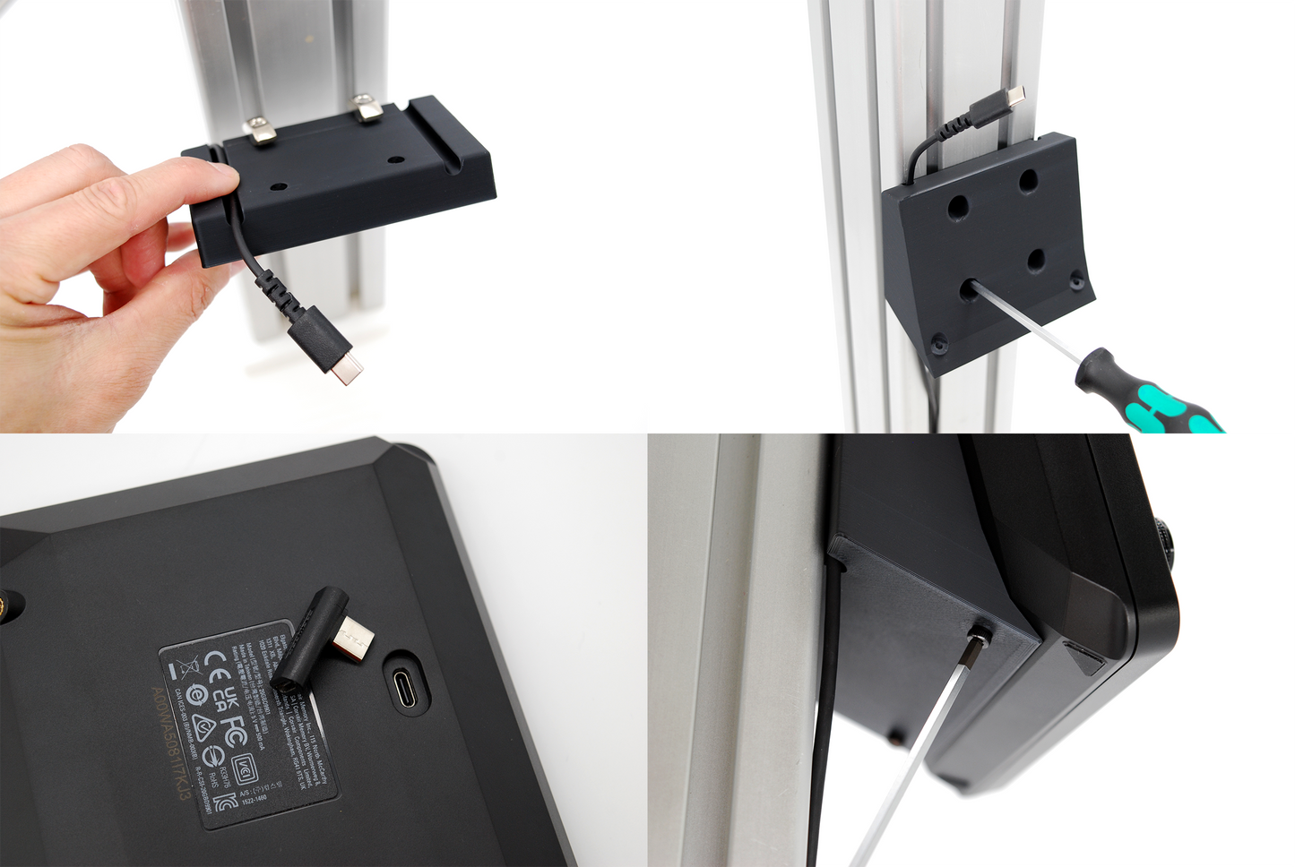 Stream Deck + Plus Profile and Wall Mount 15 Degree Tilt