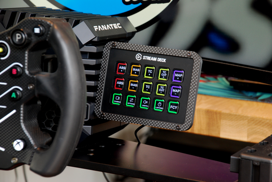 Soporte Stream Deck para bases Fanatec Direct Drive Clubsport, Clubsport+, DD1, DD2, CSL DD y GT DD Pro Wheelbase