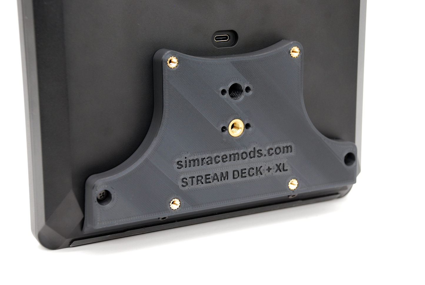 Mount for Stream Deck + XL with 1/4" 3/8" and VESA