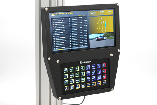 Stream Deck XL and Vocore 10" LCD Display Case for Sim Racing