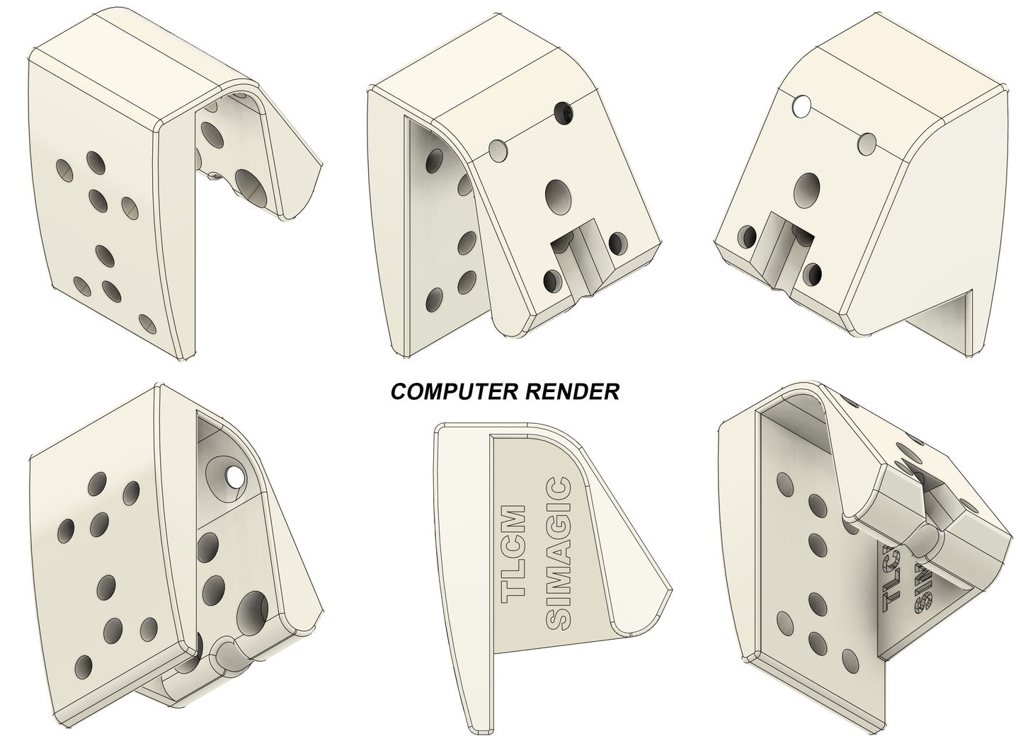 SIMAGIC P-HPR Haptic Pedal Reactor Mount For Thrustmaster T-LCM TLCM Pedals