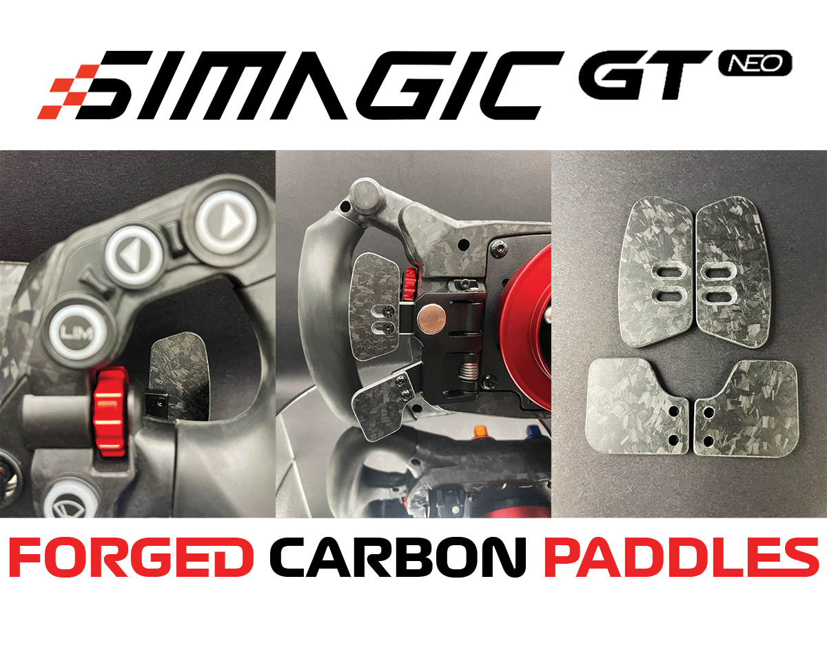 Simagic GT Neo Forged Carbon Gear & Clutch Paddles