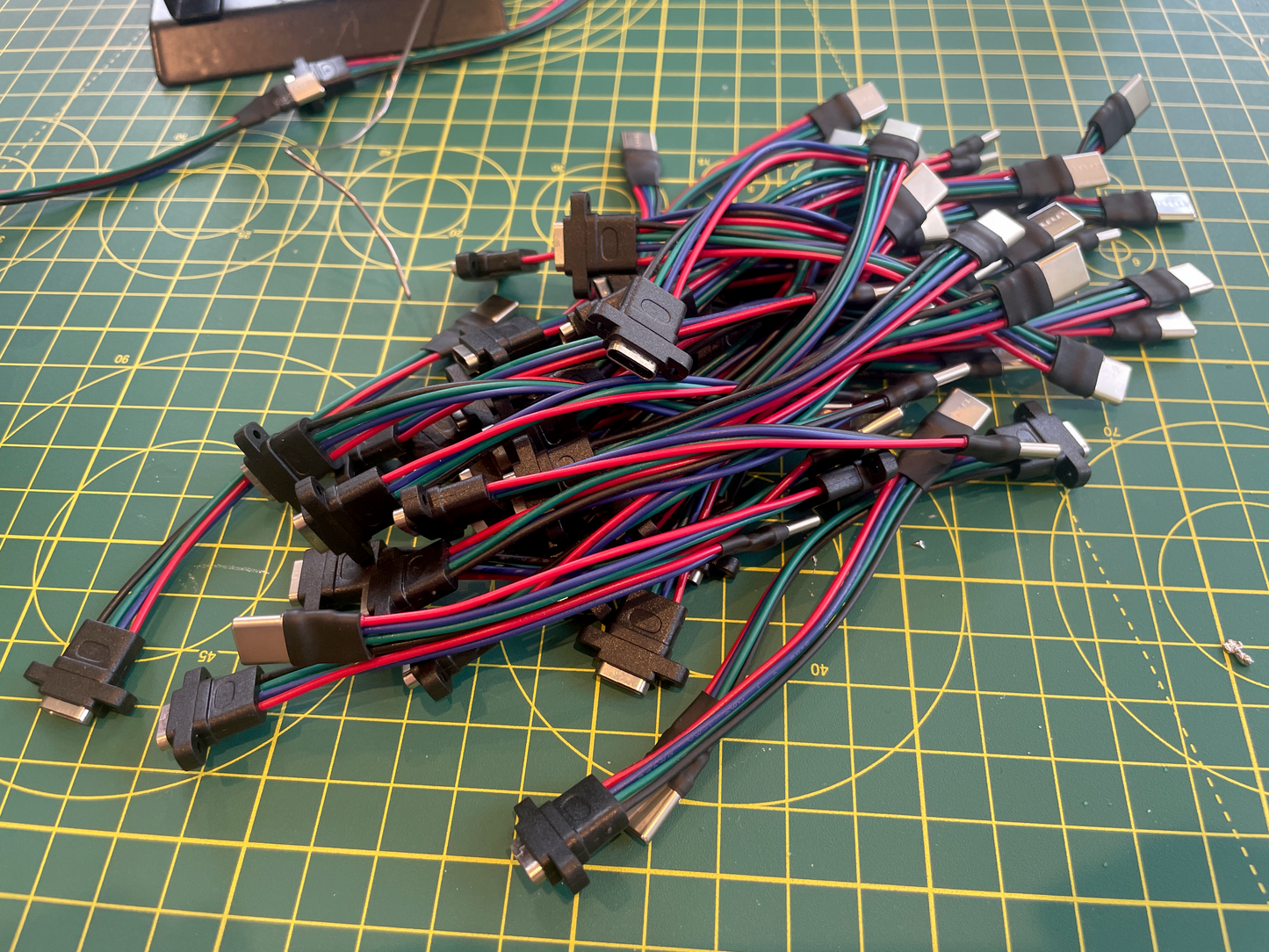 USB-C Male to USB-C Female Panel Adaptor