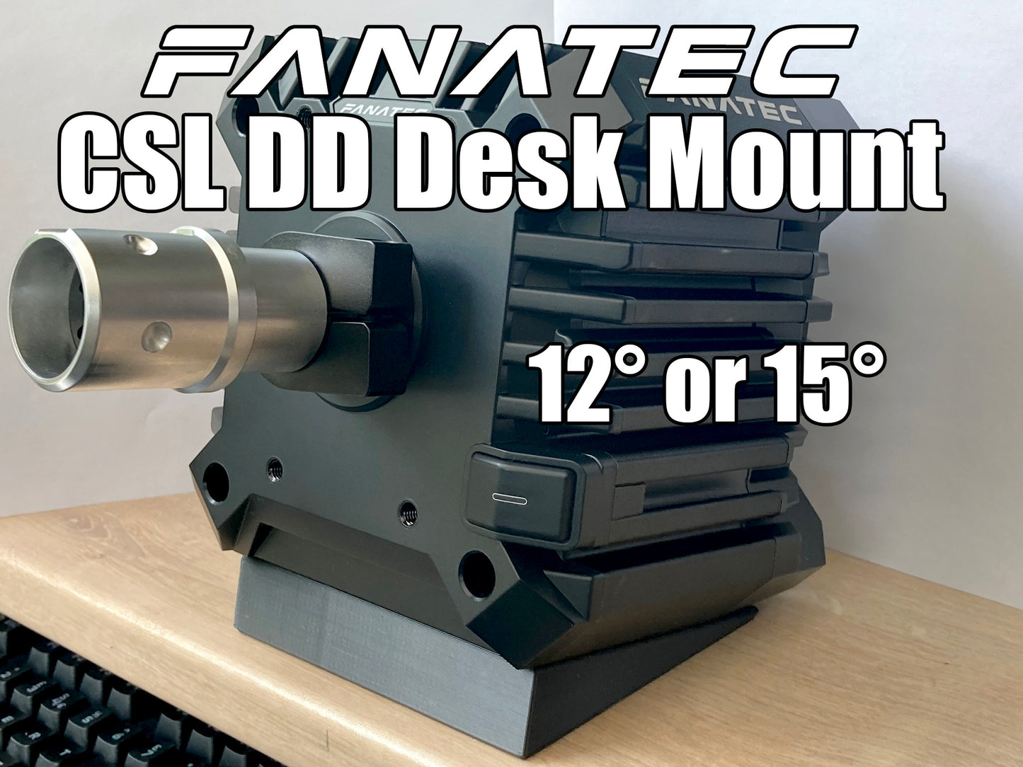 Fanatec CSL DD or Gran Turismo DD Pro Wheel Desk Table Bolt on Clamp