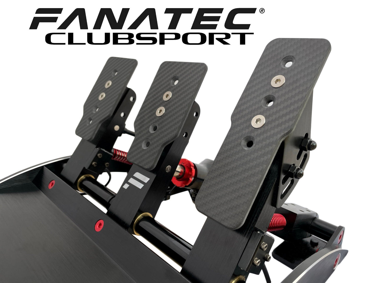 Real Carbon Fibre Pedal Plates for Fanatec Clubsport V3 Pedals