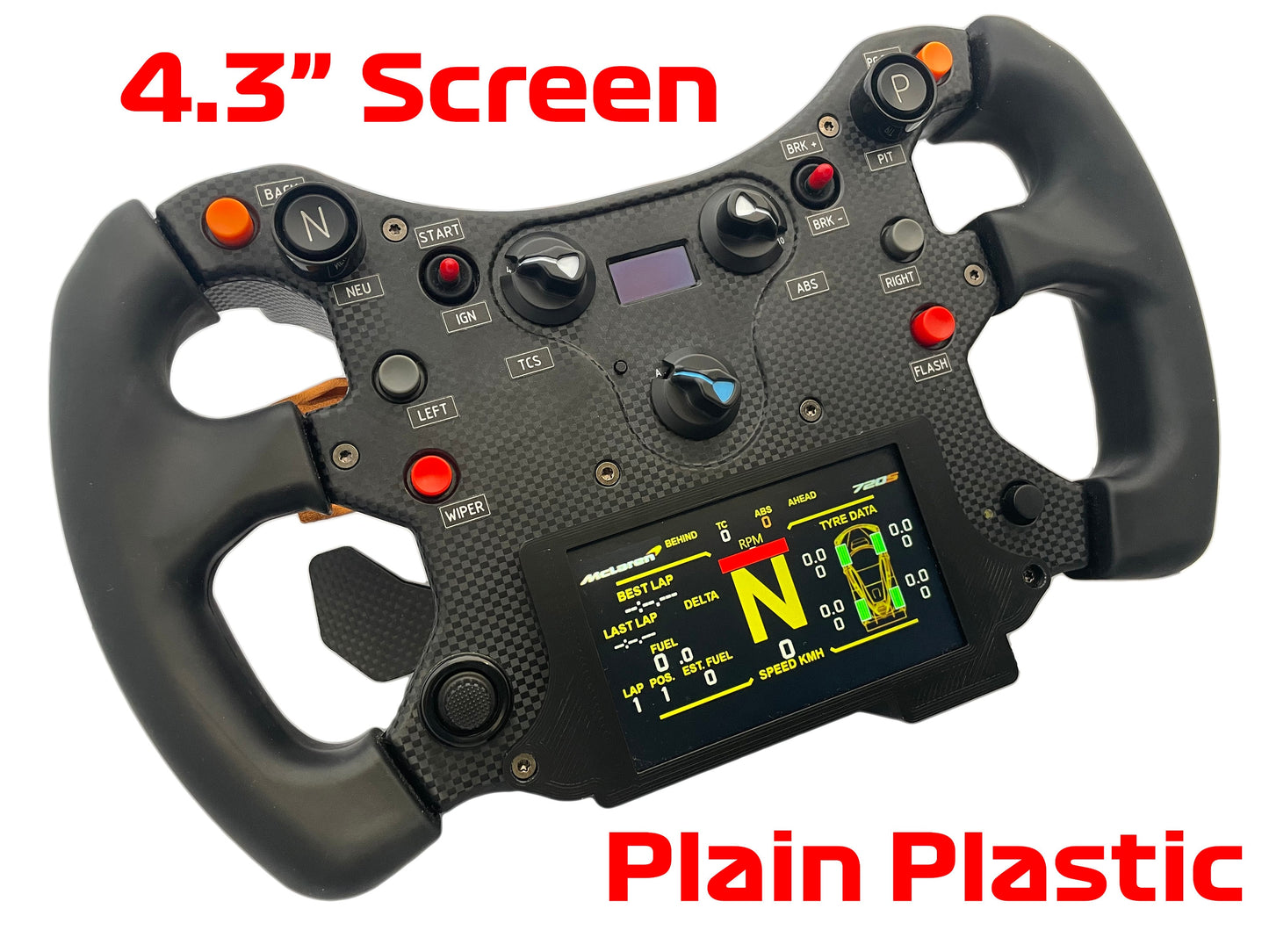 Touchscreen Case for Fanatec Mclaren GT3 Wheel V1 and V2