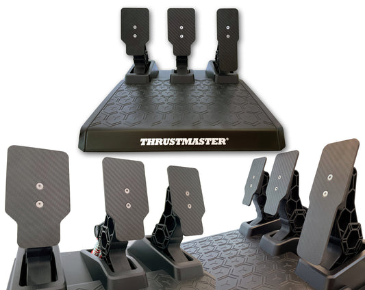 Real Carbon Fibre Pedal Plates for Thrustmaster T-LCM T3PM T3PA