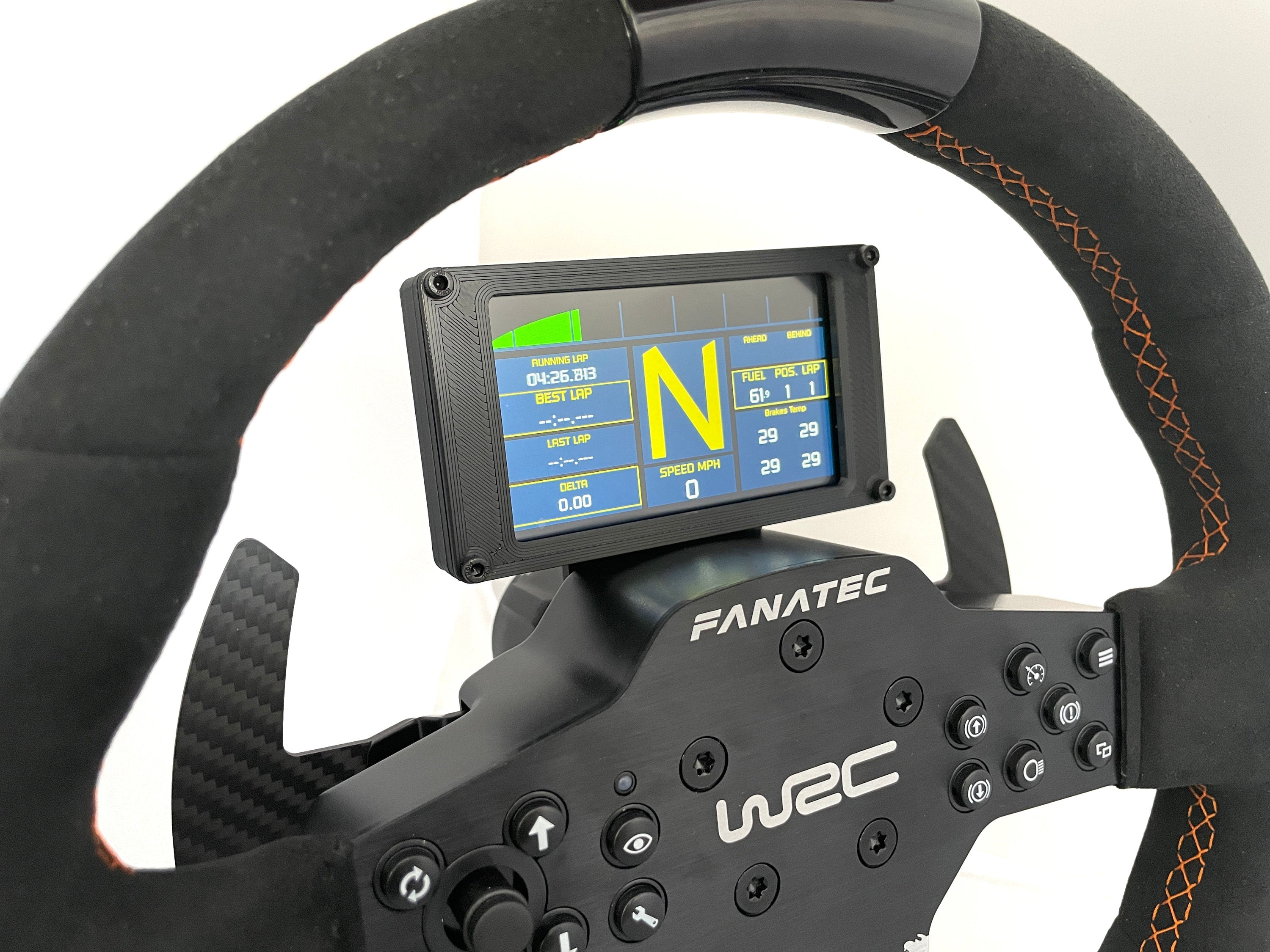 Dashboard Screen Case for Fanatec Rims Vocore – Sim Race Mods