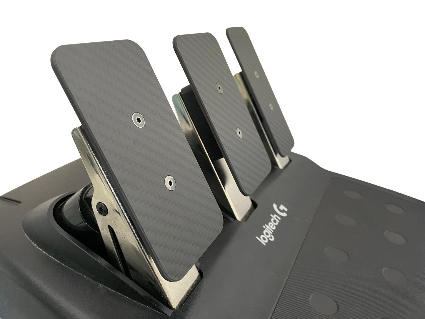 g29 brake pedal Carbon Fibre Pedal Faces for Logitech G923 G29 G920 G27 G25 – Sim Race Mods