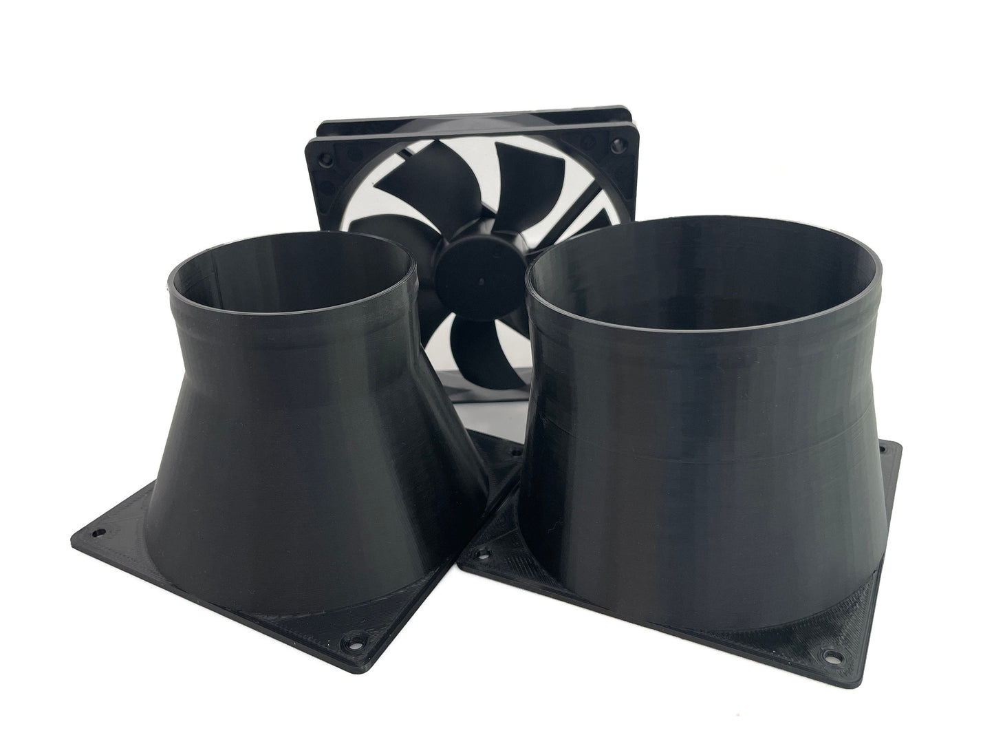 Wind Simulator 140mm/120mm Fan to 100mm/76mm Reducer Adaptor for Sim Racing ShakeIt Wind