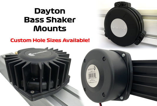 Dayton Bass Shaker Mounts for 8020 8040 or Custom Hole Sizes BST-1 BST-2 TT25 BST-300EX BST1 BST2