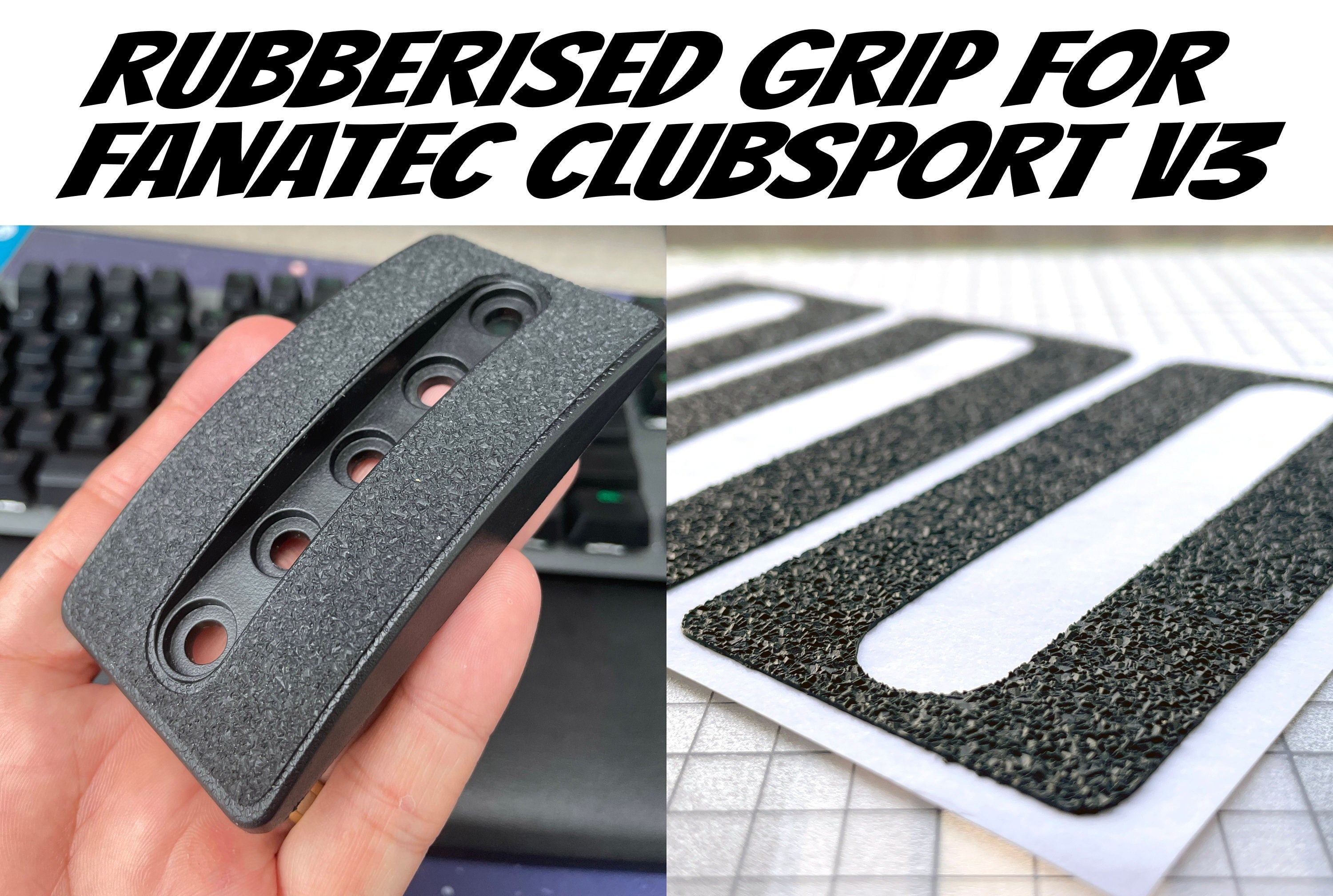 Fanatec Sticker Reddit Grip Stickers for Fanatec Clubsport V3 pedals – Sim Race Mods