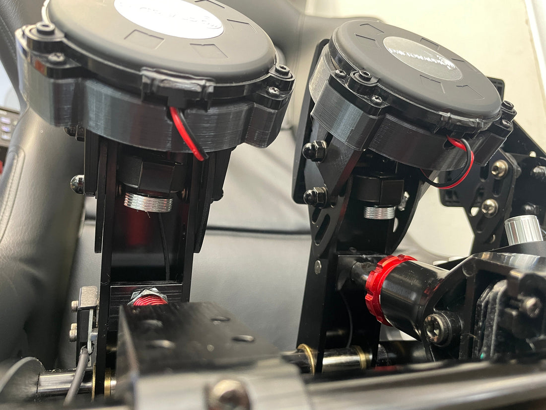 Dayton TT25 Bass Shaker Mounts for Sim Pedals - Logitech Fanatec Thrus ...