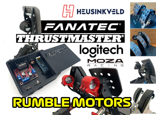 Rumble Kit for Thrustmaster Fanatec Moza and Logitech Pedals T3PA TLCM G25 G27 G29 G920 G923 CSL Elite Clubsport v3 CR-P Heusinkveld Sprint