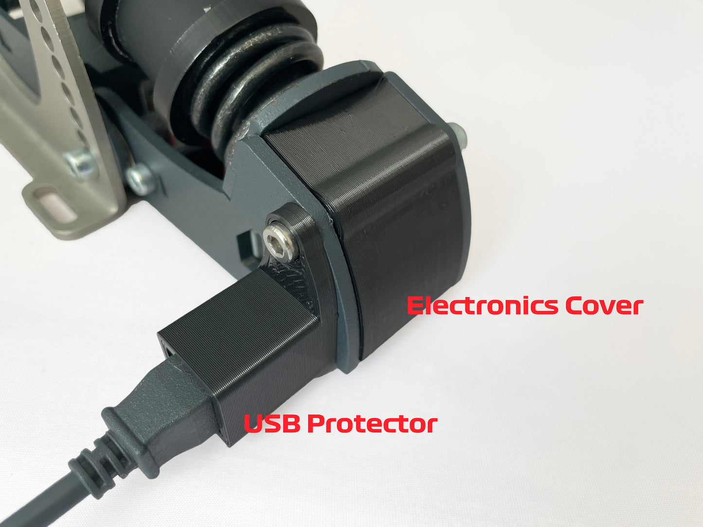 Electronics Cover & USB Snag Protector for Heusinkveld Sprint Sim Racing Pedals