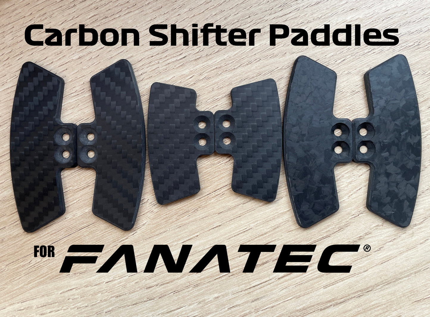 Carbon Shifter Paddles for Fanatec Shifters - Carbon Fibre Clubsport Podium Formula