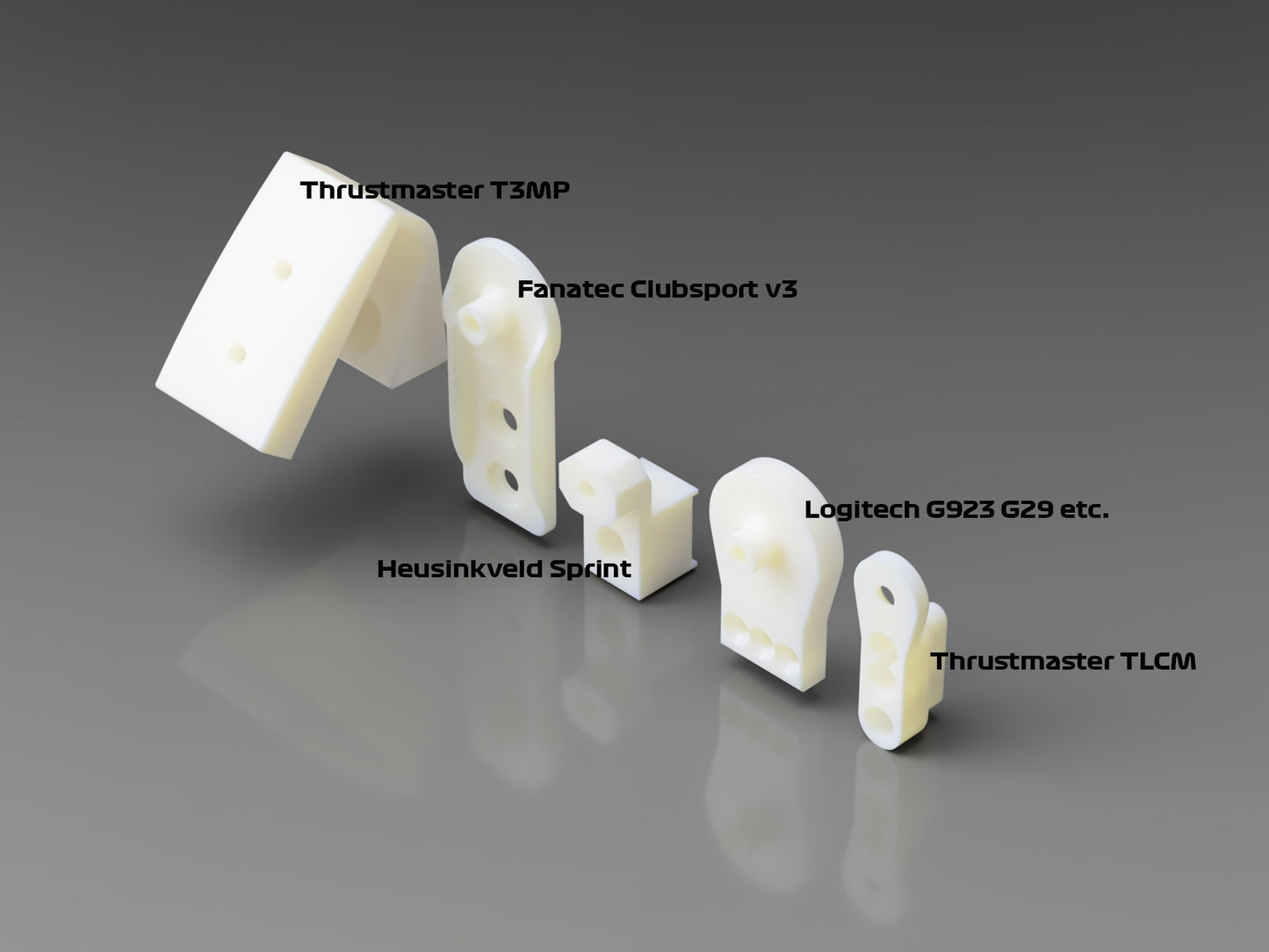 Pedal Mounts for 50MM Resonance Speakers Vibration Bass Shaker Fanatec Heusinkveld Logitech Thrustmaster Moza Simhub